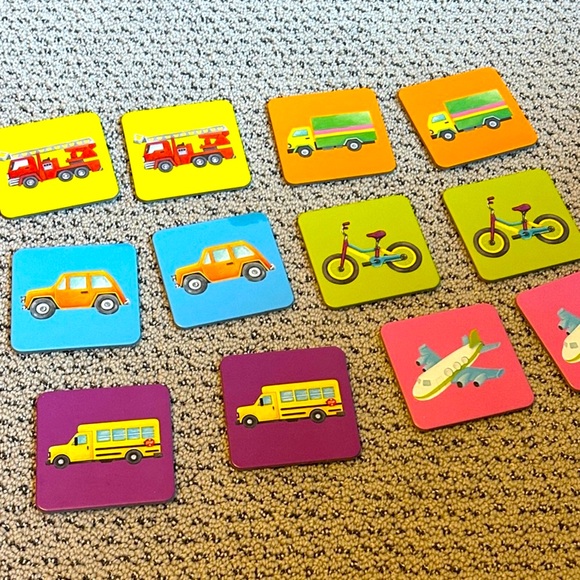 LOVEVERY Other - Lovevery Colorful Vehicle Matching Game for Kids